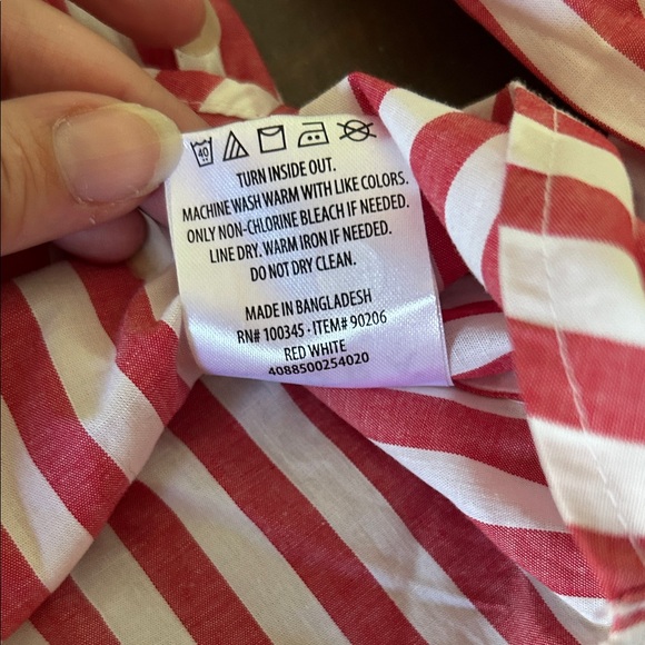 Serra Red and White Striped Shirt - Picture 7 of 8